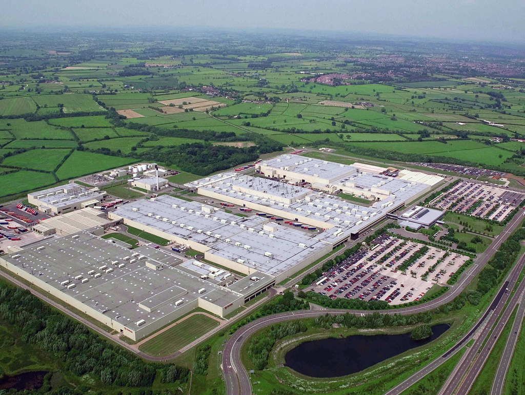 Toyota car plant in Burnaston