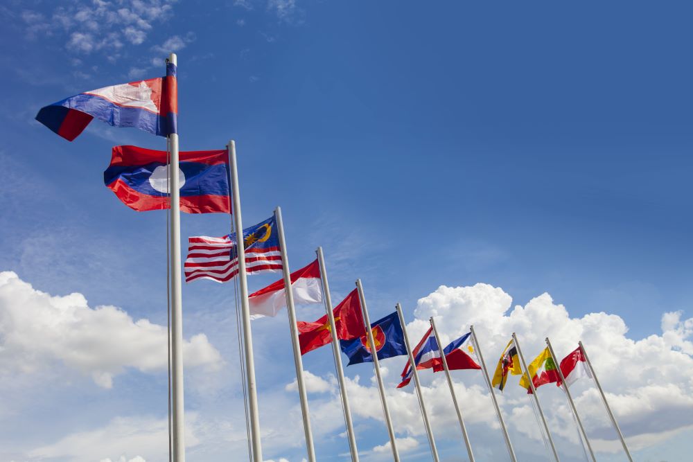 ASEAN flags