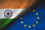 EU India Flags