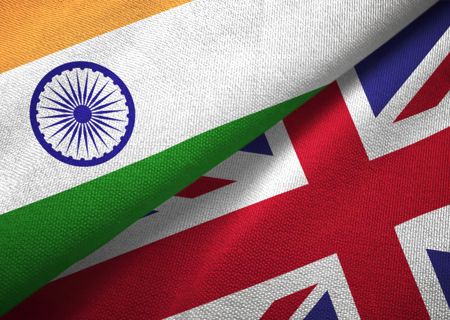 UK India Flags