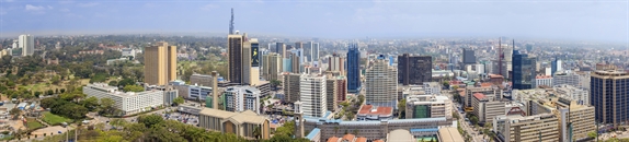 aerial view of Nairobi