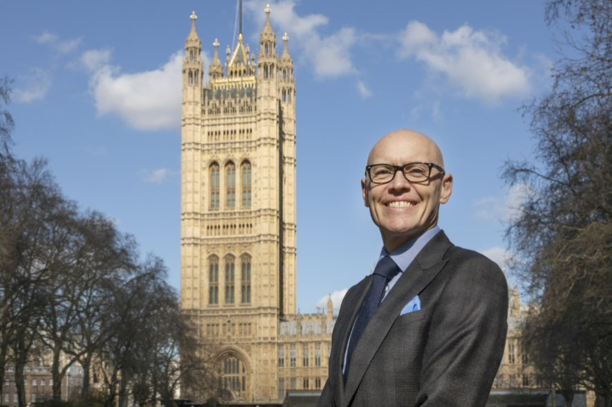 Marco Forgione outside Parliament