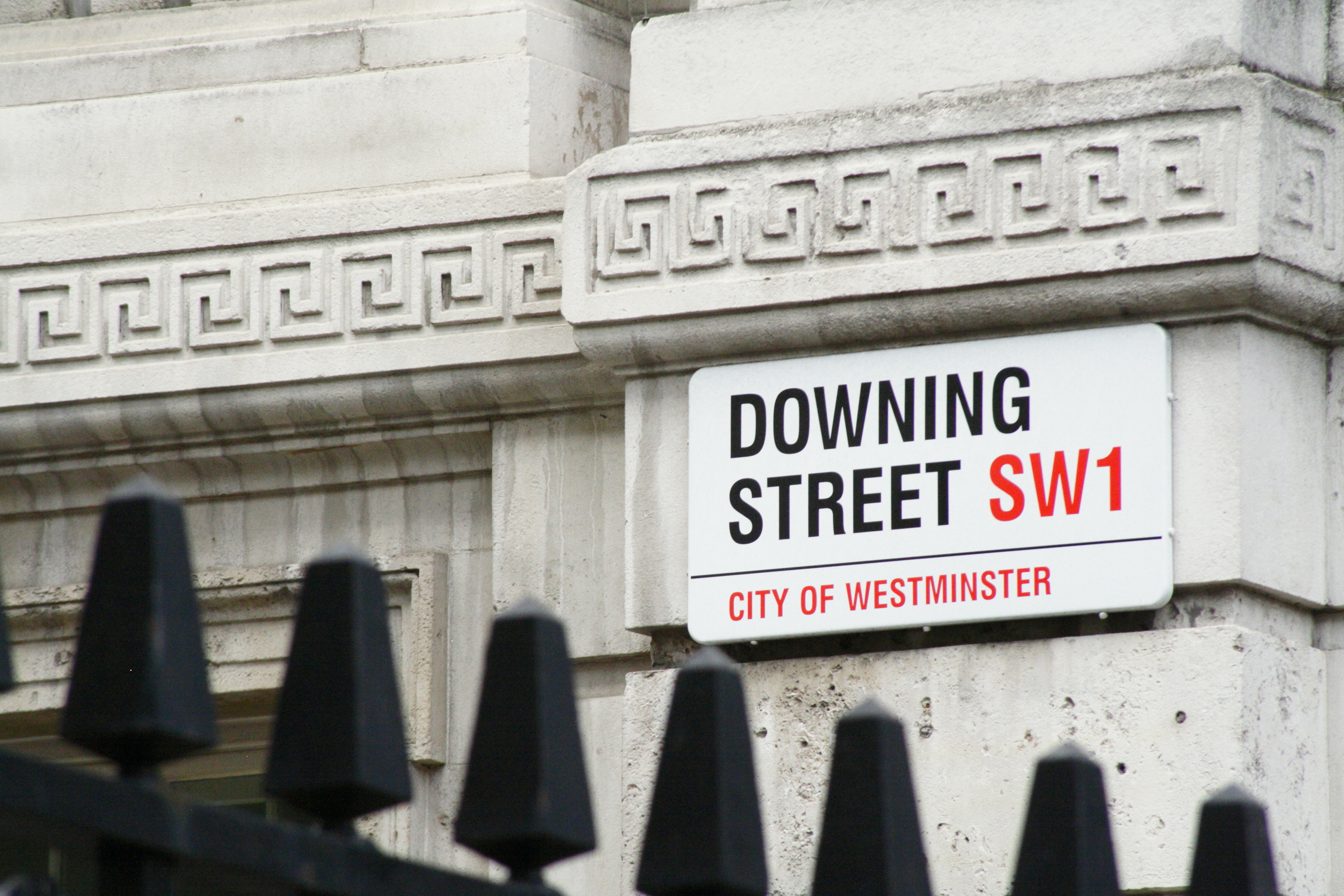 Downing street sign