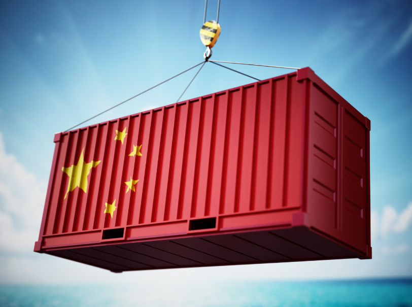 China trade container