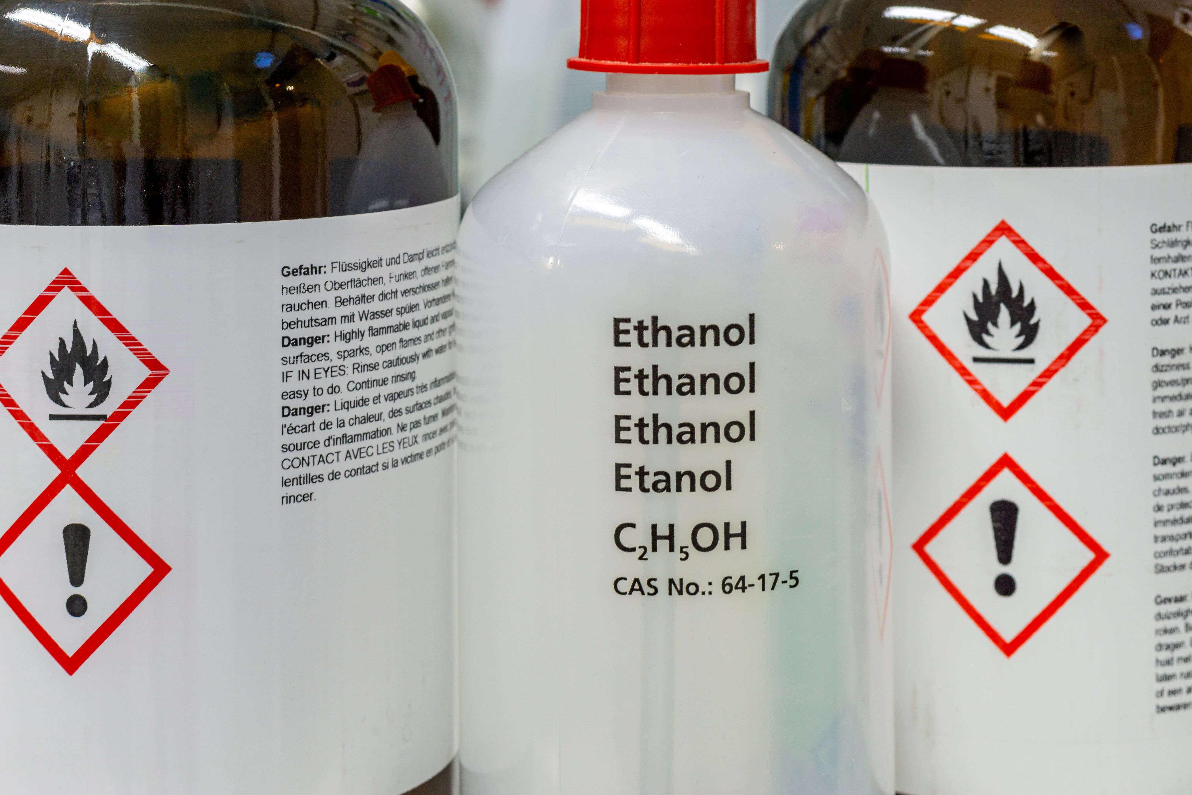 Bottles of Ethanol