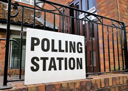 Pollingstationsign