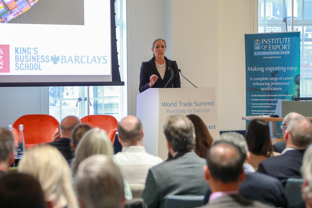 baroness fairhead at the world trade summit